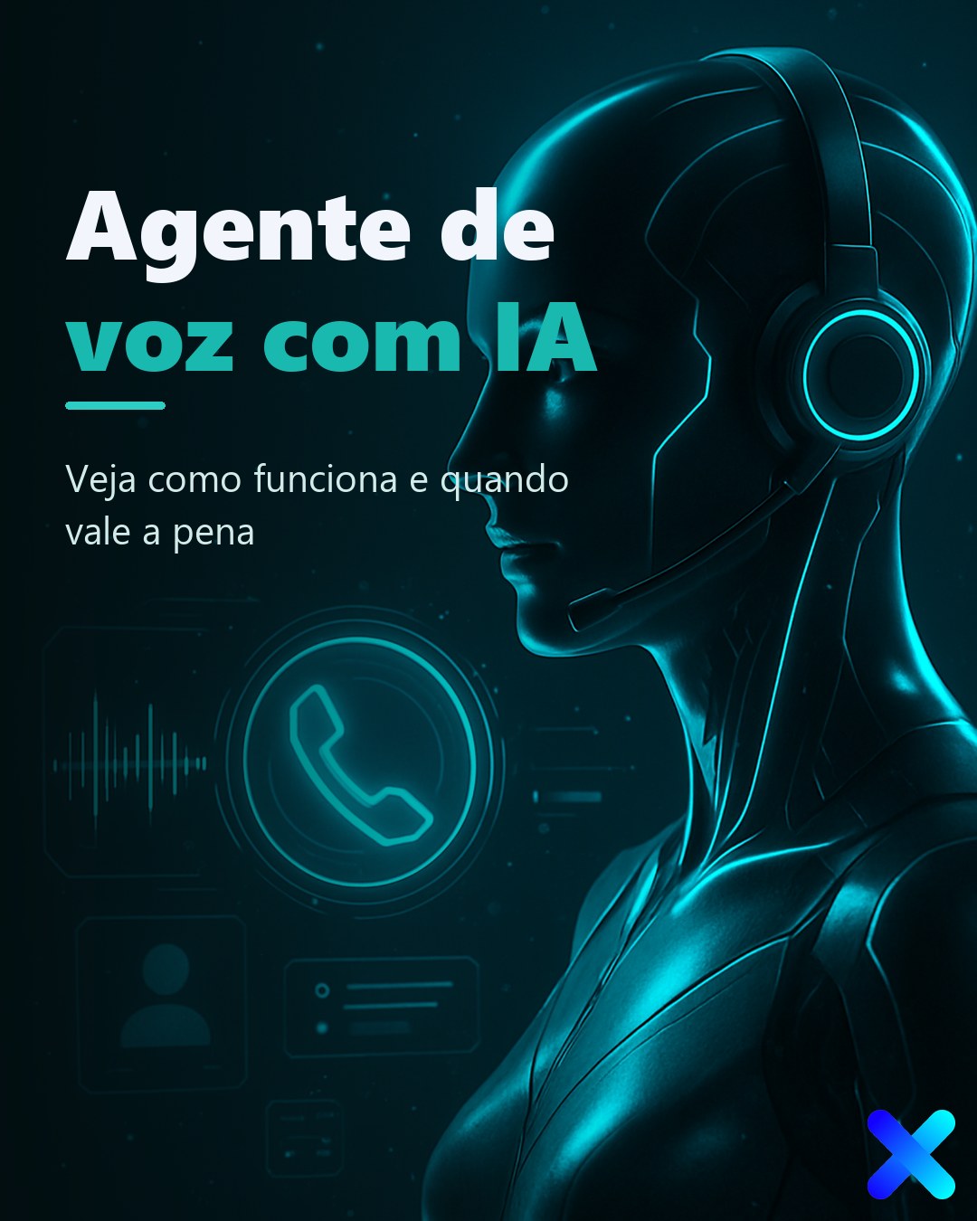Agente de voz com IA: atendimento por telefone automatizado