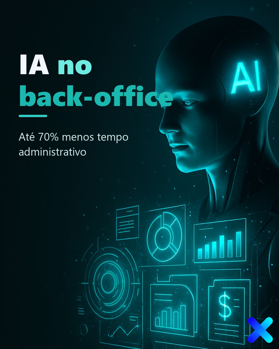 IA no back-office: até 70% menos tempo administrativo