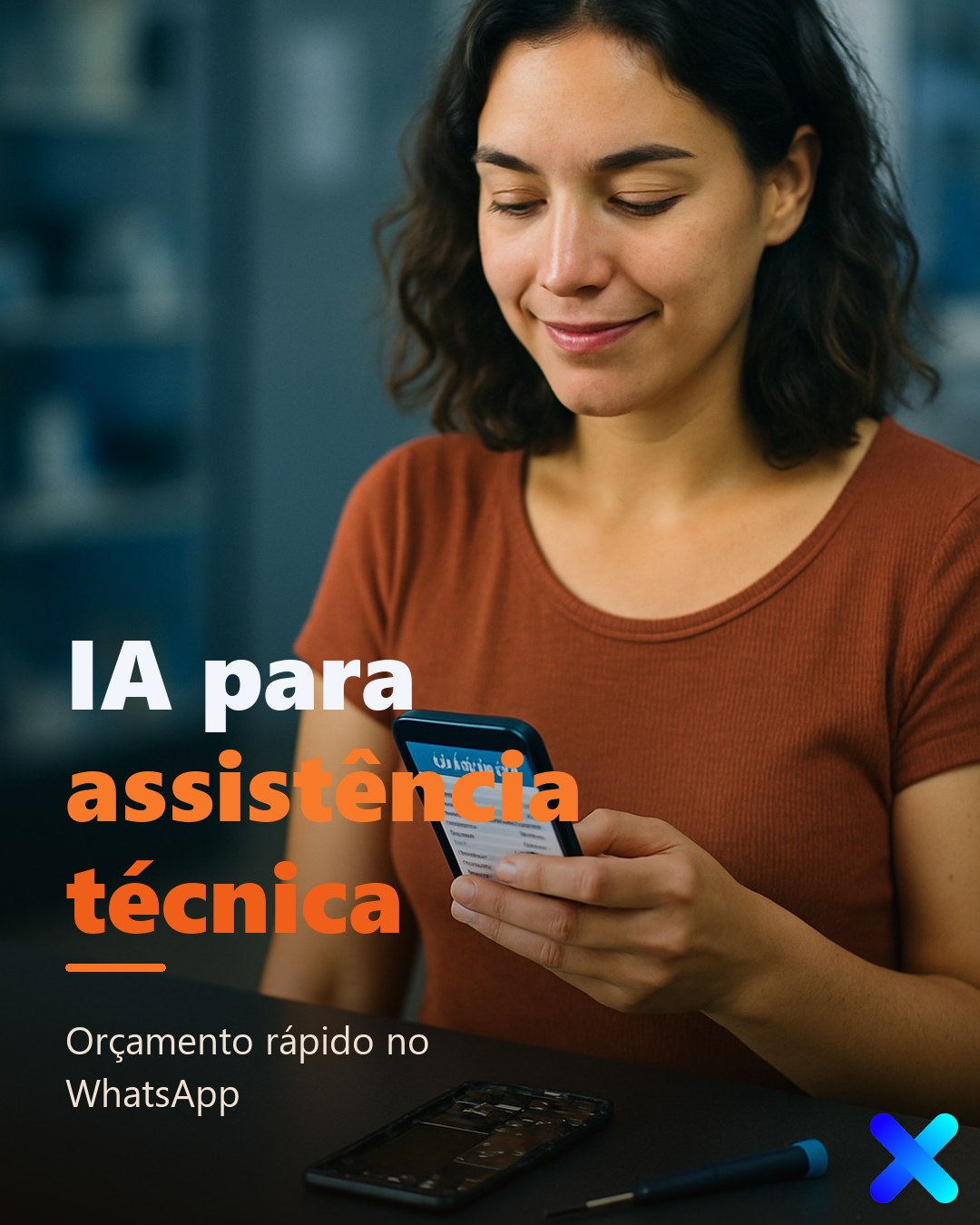 IA para assistência técnica: orçamento rápido no WhatsApp
