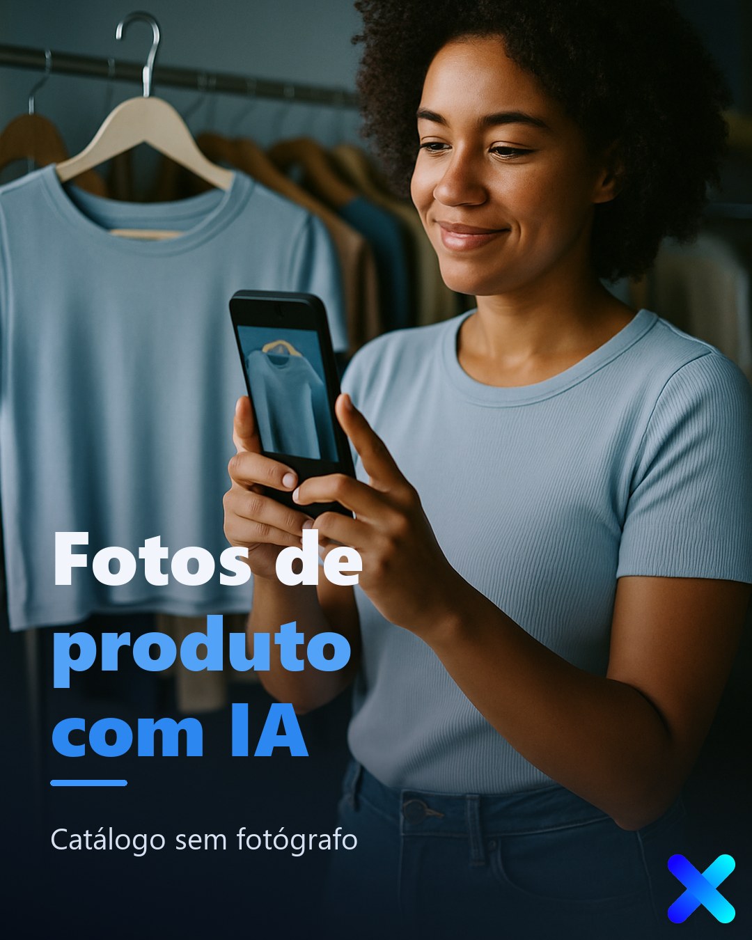 Fotos de produto com IA: catálogo sem fotógrafo