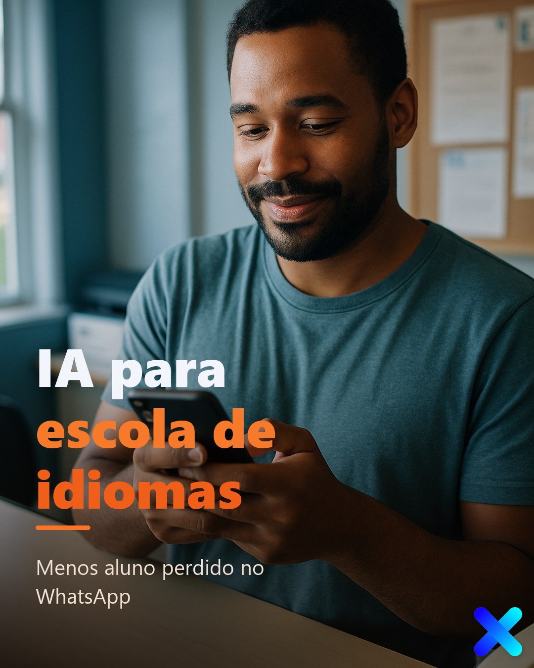 IA para escola de idiomas: menos aluno perdido no WhatsApp