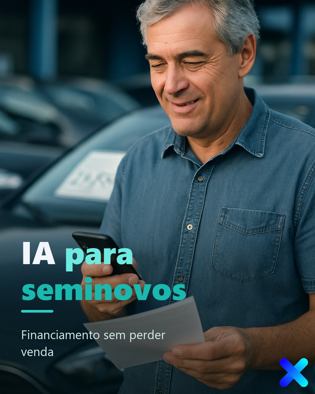 IA para seminovos: financiamento sem perder venda