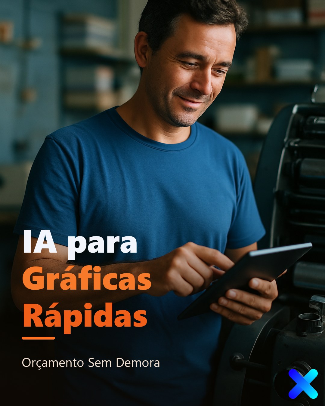 IA para Gráficas Rápidas: Orçamento Sem Demora