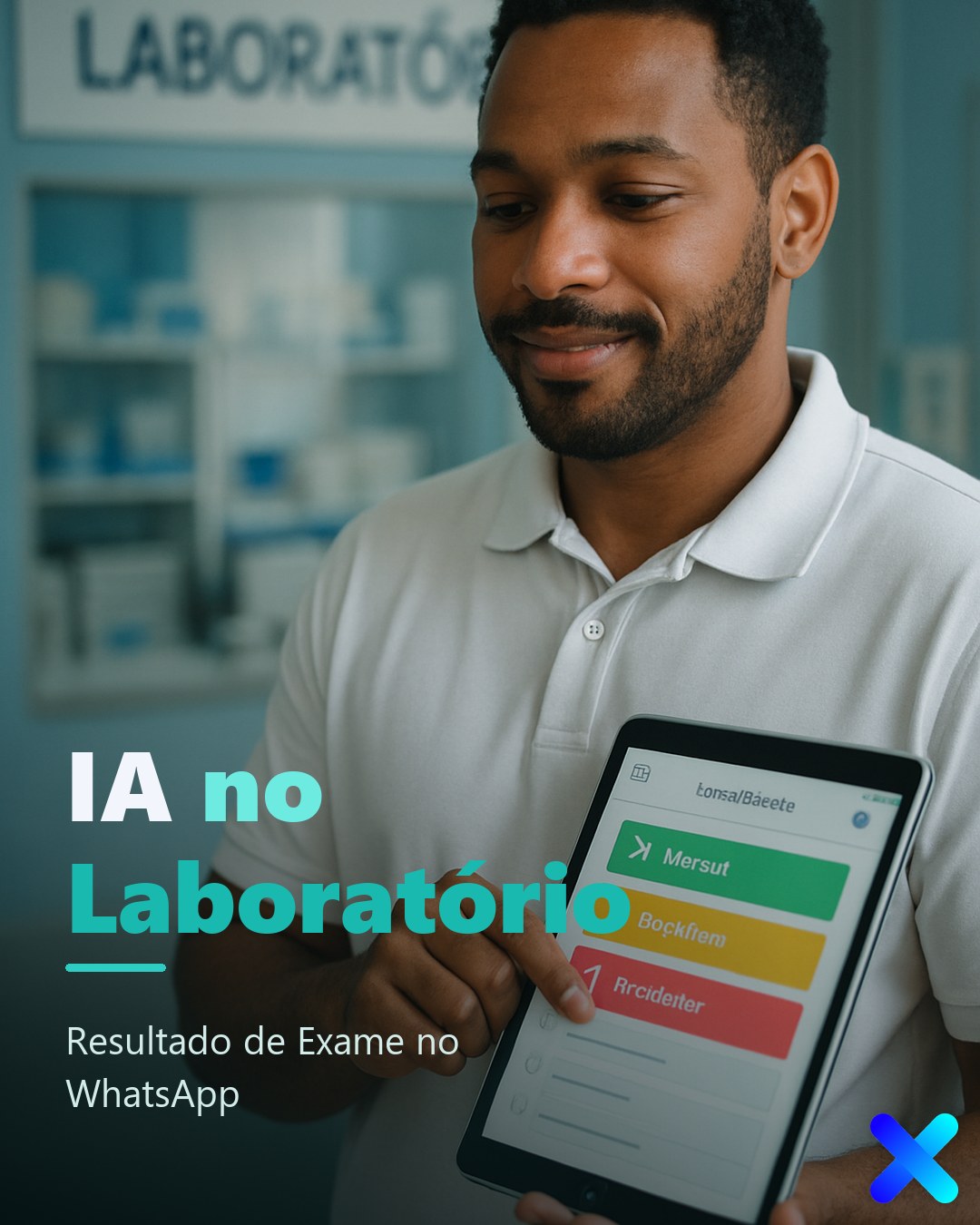 IA no Laboratório: Resultado de Exame no WhatsApp